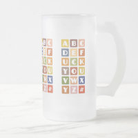 Naughty Alphabets Tasse - wählen Sie Stil & Farbe