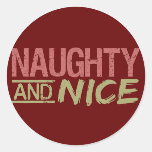 Naughty AND Nice Custom Aufkleber