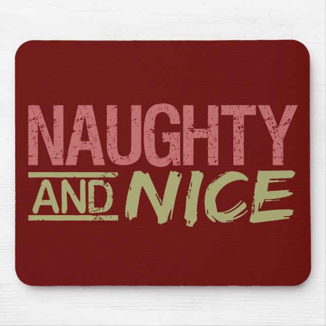 Naughty and Nice Custom Mousepad (Vorne)