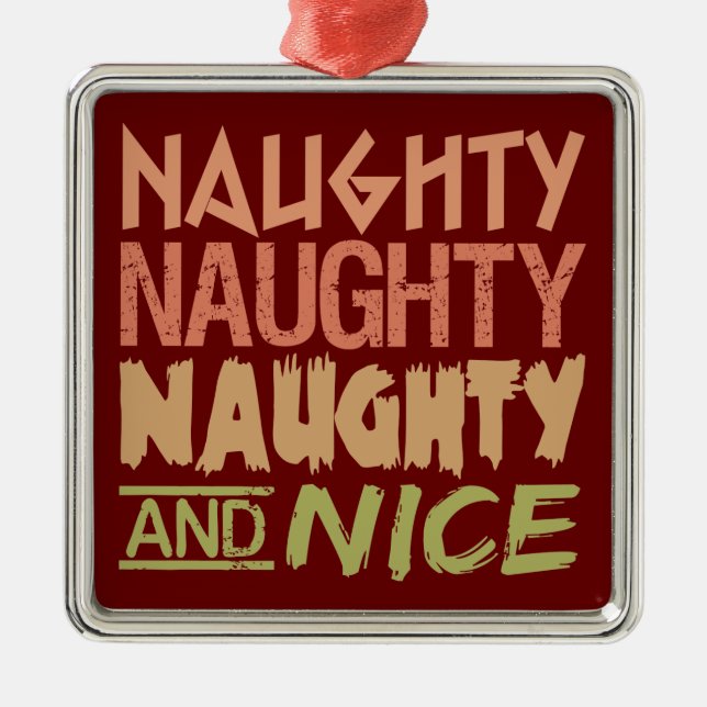 Naughty AND Nice Custom Ornament (Vorne)