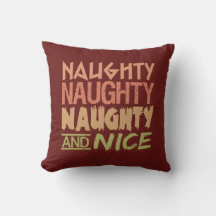 Naughty AND Nice Custom throw Kopfkissen Kissen