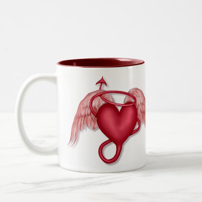 Naughty Angel Zweifarbige Tasse (Links)