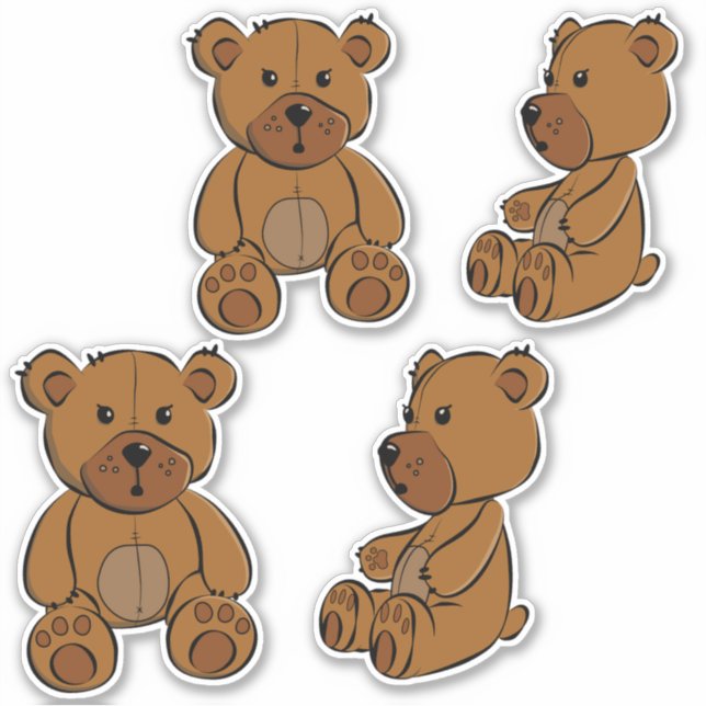 Naughty Bear Aufkleber (Vorderseite)