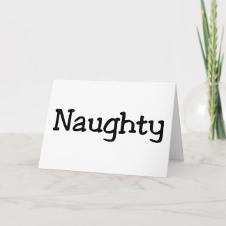 Naughty Black Karte