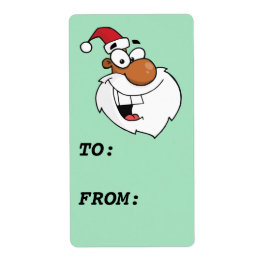 Naughty Black Santa Claus Geschenksiegel