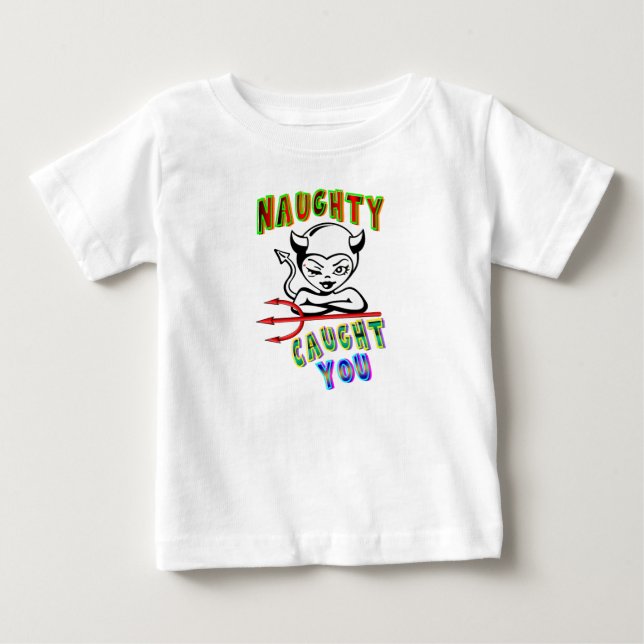 Naughty Caught Baby T-shirt (Vorderseite)