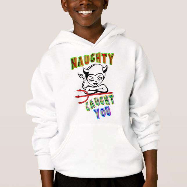 Naughty Caught Hoodie (Vorderseite)
