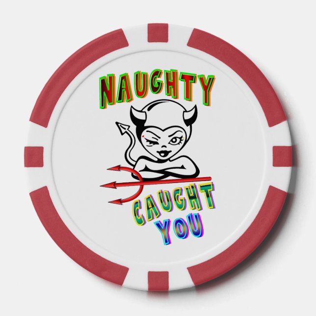 Naughty Caught Pokerchips (Vorderseite)