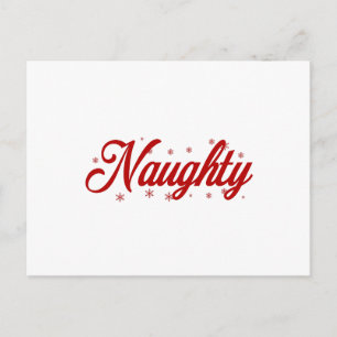 Naughty Christmas Couple Feiertagspostkarte