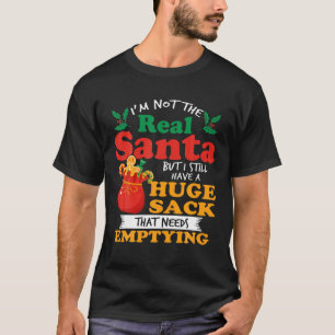 Naughty Christmas For Men Huge Package Sack Dirty T-Shirt
