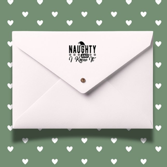 Naughty Christmas lustig Permastempel (perfect for adding laughter and personality to your festive cards!

 )