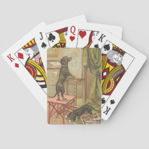 Naughty Dachshunds Dog Playing Cards Spielkarten