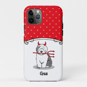Naughty Devil Old English Sheepdog (Gray 1) Case-Mate iPhone Hülle