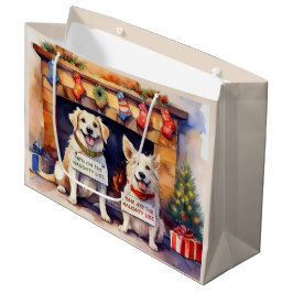 Naughty Dogs Weihnachtsgeschenktasche Große Geschenktüte