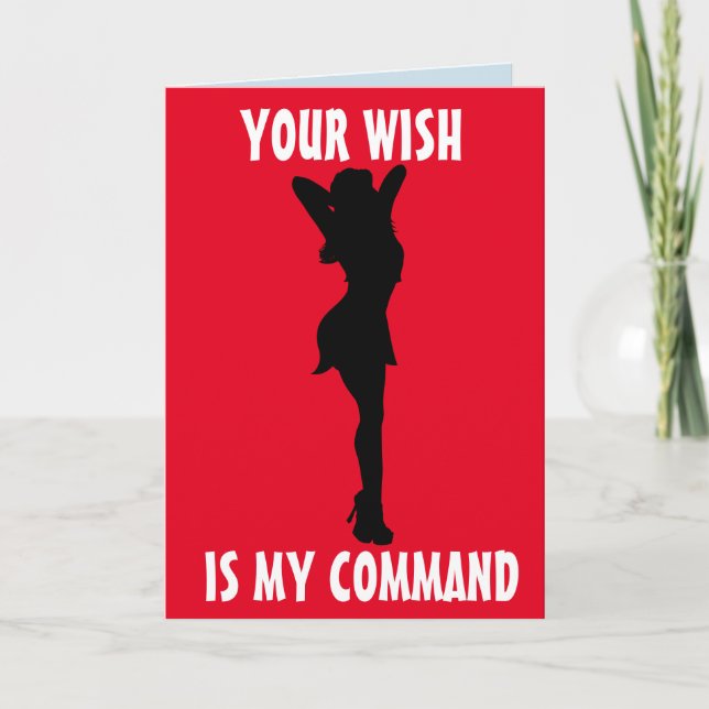 NAUGHTY "dreckiger" GEBURTSTAG FÜR HUSBAND HABM KA Karte (Vorderseite)