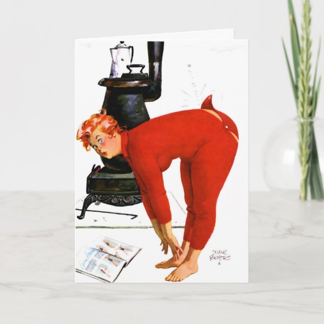 NAUGHTY EHEFRAU BIRTHDAY FUNNY GREETING KARTE (Vorderseite)