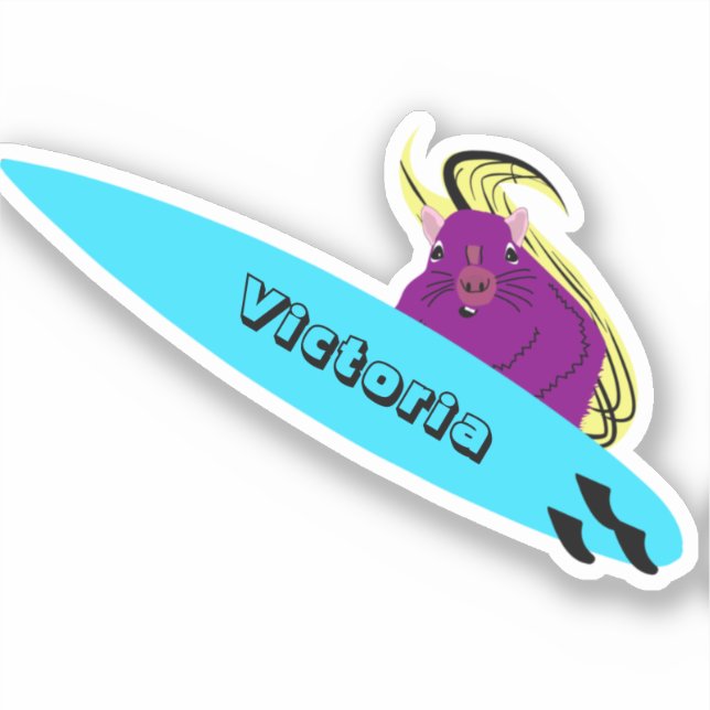 Naughty Eichhörnchen #1232 Surfen Aufkleber (Vorderseite)