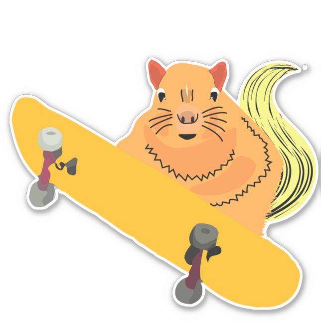 Naughty-Eichhörnchen #125 Aufkleber (Vorderseite)
