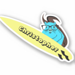 Naughty Eichhörnchen #128 Surfen Aufkleber