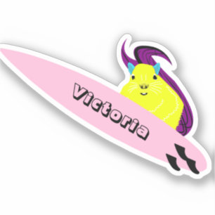 Naughty Eichhörnchen #1585 Surfen Aufkleber