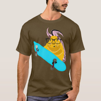 Naughty Eichhörnchen 1784 Skateboarding-Aufkleber T-Shirt