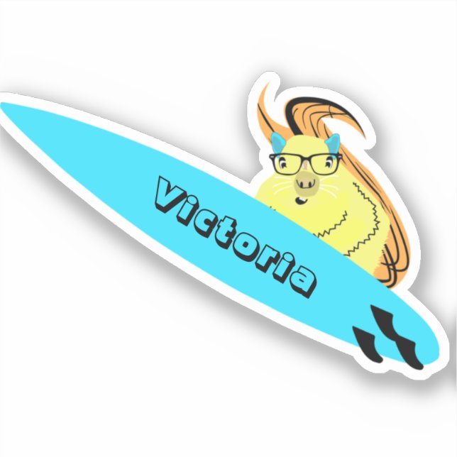 Naughty Eichhörnchen #1863 Surfen Aufkleber (Vorderseite)