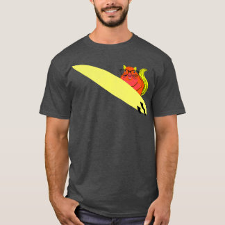 Naughty Eichhörnchen 203 Surfen T-Shirt