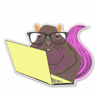 Naughty-Eichhörnchen #214 Aufkleber