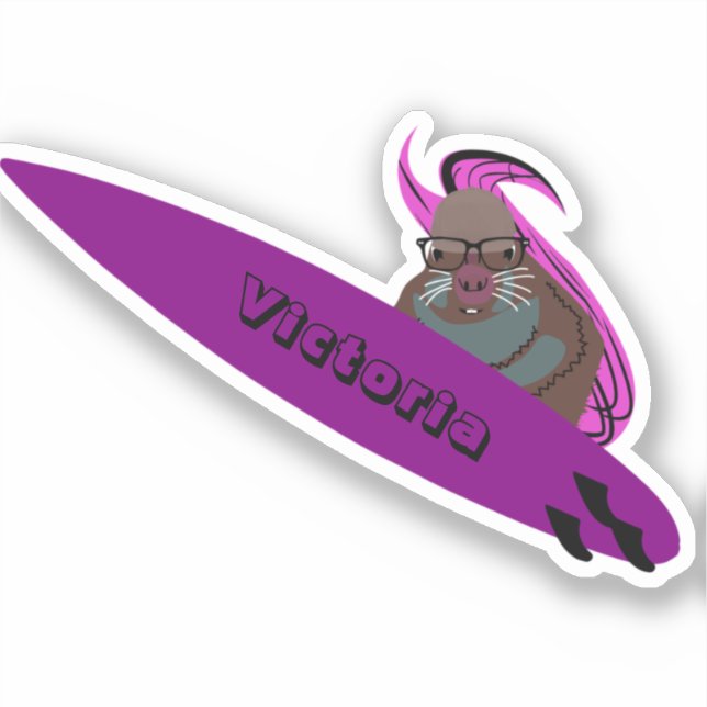 Naughty Eichhörnchen #2251 Surfsticker Aufkleber (Vorderseite)