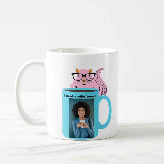 Naughty Eichhörnchen #227 Coffee Human Kaffeetasse (Links)