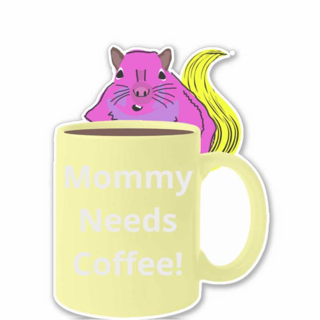 Naughty Eichhörnchen #234 Coffee Cup Aufkleber (Vorderseite)