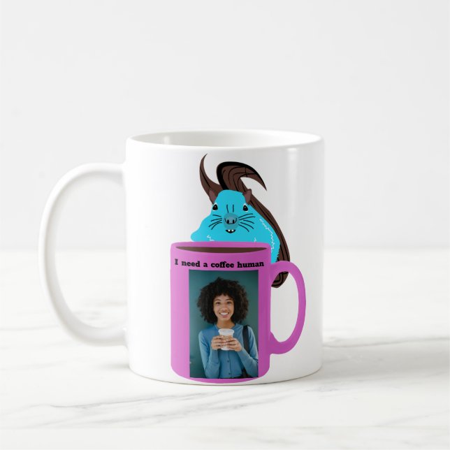 Naughty Eichhörnchen #248 Coffee Human Kaffeetasse (Links)