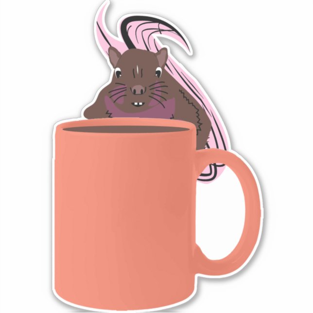 Naughty-Eichhörnchen #259 Aufkleber (Vorderseite)