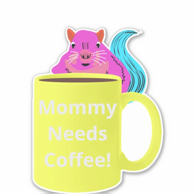 Naughty Eichhörnchen #279 Coffee Cup Aufkleber (Vorderseite)
