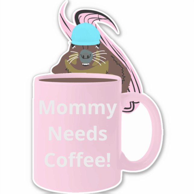 Naughty Eichhörnchen #342 Coffee Cup Aufkleber (Vorderseite)