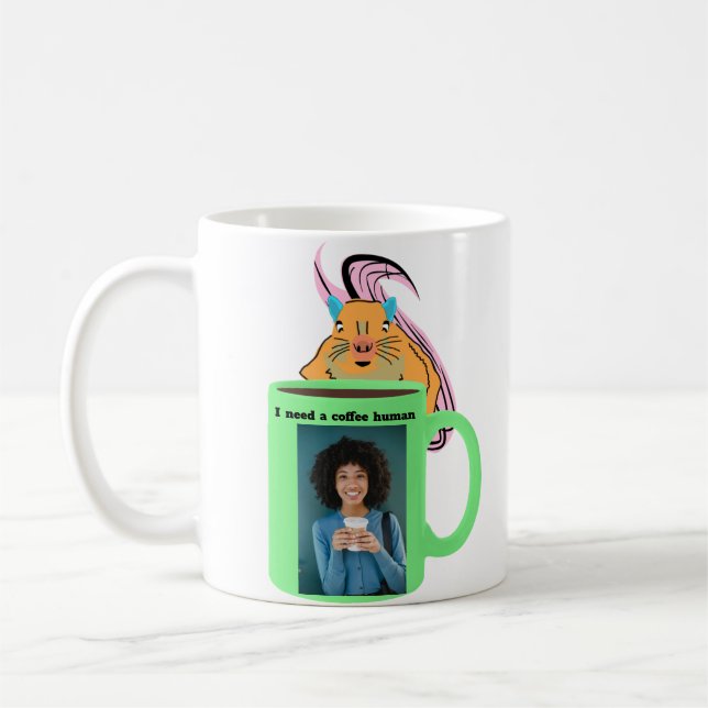 Naughty Eichhörnchen #346 Coffee Human Kaffeetasse (Links)