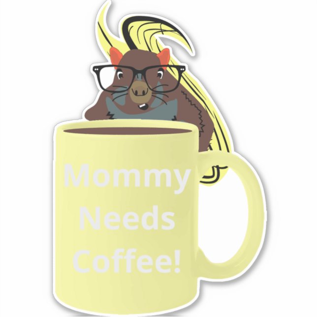 Naughty Eichhörnchen #396 Coffee Cup Aufkleber (Vorderseite)