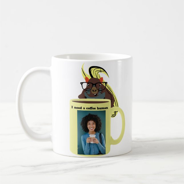 Naughty Eichhörnchen #396 Kaffee human Kaffeetasse (Links)