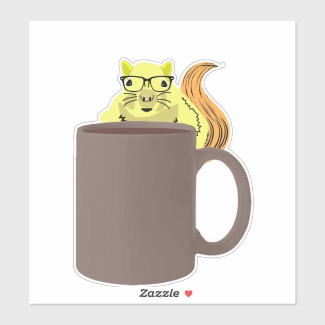 Naughty-Eichhörnchen #419 Aufkleber (Blatt)