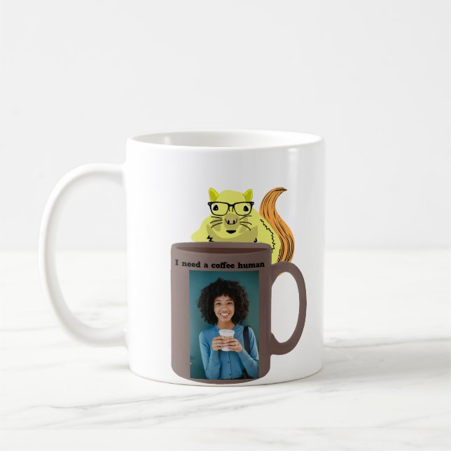 Naughty Eichhörnchen #419 Coffee Human Kaffeetasse (Links)