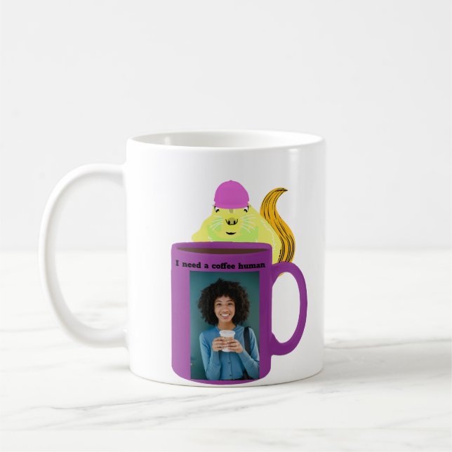 Naughty Eichhörnchen #425 Coffee Human Kaffeetasse (Links)