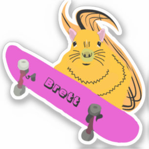 Naughty Eichhörnchen #502 Brett Skateboarding Aufkleber