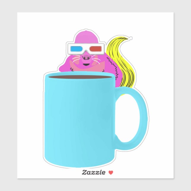 Naughty-Eichhörnchen #513 Aufkleber (Blatt)