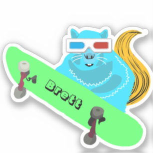 Naughty Eichhörnchen #560 Brett Skateboarding Aufkleber