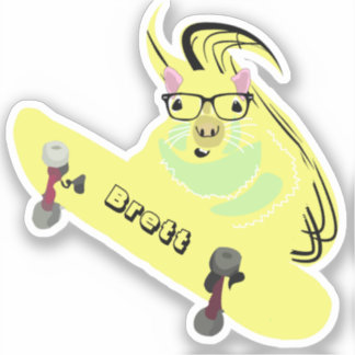 Naughty Eichhörnchen #563 Brett Skateboarding Aufkleber