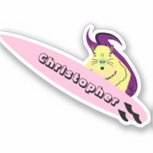 Naughty Eichhörnchen #579 Surfen Aufkleber