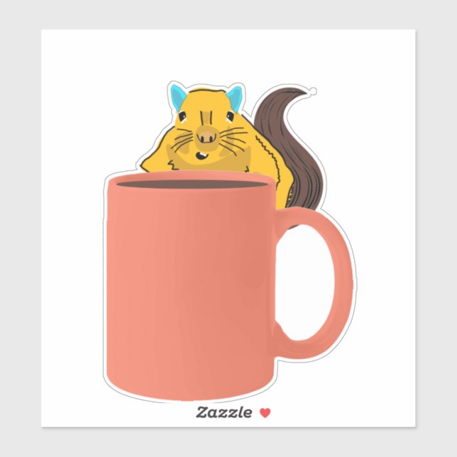 Naughty-Eichhörnchen #636 Aufkleber (Blatt)