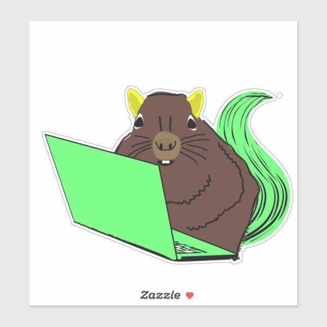 Naughty-Eichhörnchen #64 Aufkleber (Blatt)