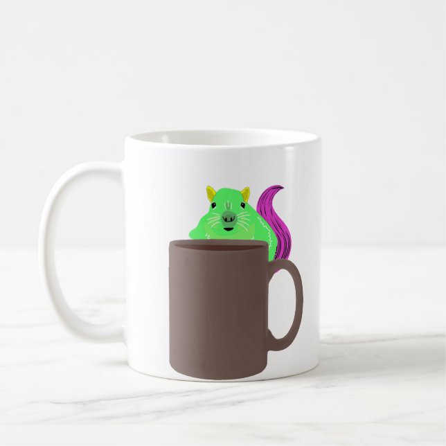 Naughty-Eichhörnchen #67 Kaffeetasse (Links)