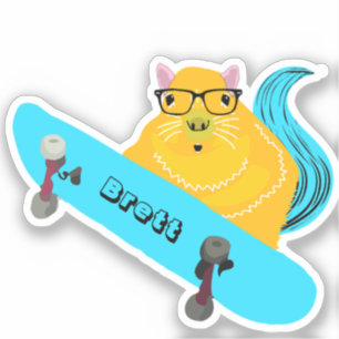 Naughty Eichhörnchen #750 Brett Skateboarding Aufkleber